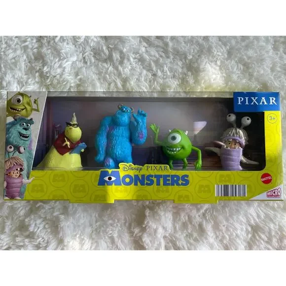 Disney Pixar Monsters Inc 4 piece Action Figures Set Collection NEW Miniature - Picture 1 of 9